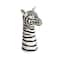 Hello Honey® 11.5" White & Black Hand-Painted Decorative Stoneware Zebra Vase